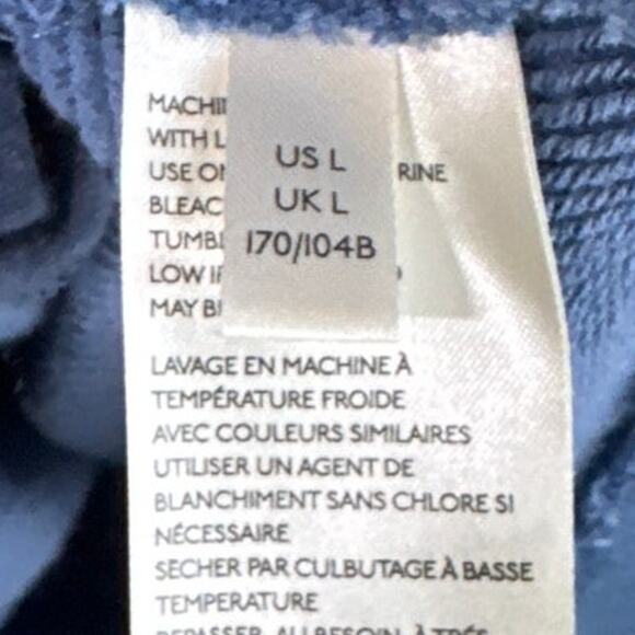 Free People Prudence Pullover Babydoll Sweatshirt Tunic Blue Size Large - Picture 7 of 11